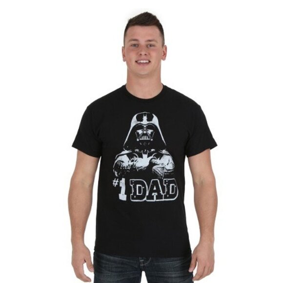Star Wars Men's Darth Vader #1 DAD Black T-shirt - Size XXL - NWT - Picture 1 of 4